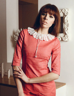 "Chantal" - Top Knitting Pattern For Women in Debbie Bliss Rialto Lace