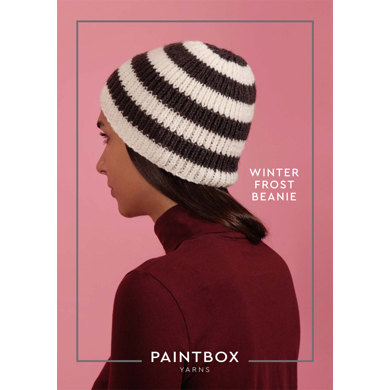 "Winter Frost Beanie" : Beanie Knitting Pattern in Paintbox Yarns Aran Yarn