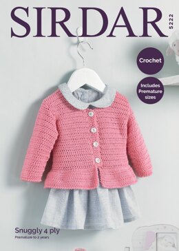 Cardigan in Sirdar Snuggly 4 Ply - 5222 - Downloadable PDF