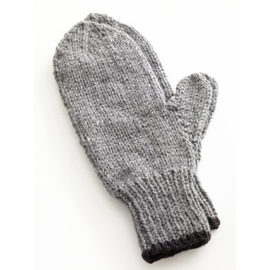 Toasty Knitted Mittens in Lion Brand Wool-Ease - 80677AD