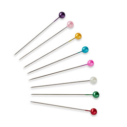 Prym Pearl-Headed Pins 0.58 x 40 mm Assorted Colours Box
