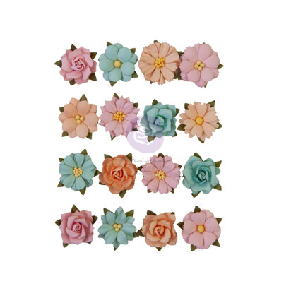 Prima Flowers Peach Tea Collection Flowers - Beautiful Day- 16 PCS