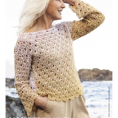 Crocheted Pullover in Lana Grossa Gomitolo Puno - 08 - Downloadable PDF
