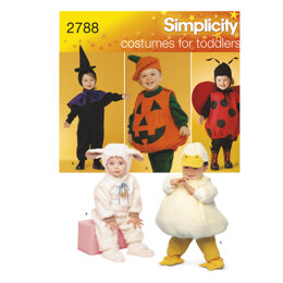Simplicity Toddler Costumes 2788 - Paper Pattern, Size A (1/2,1,2,3,4)