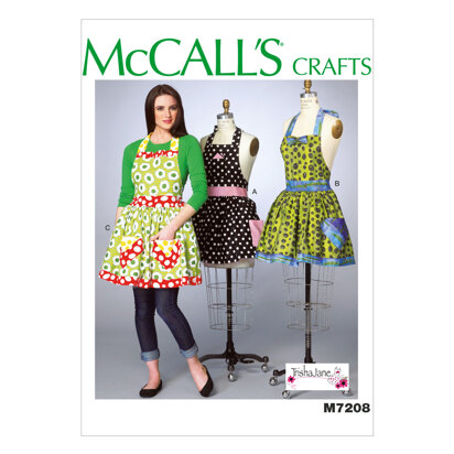 McCall's Misses' Aprons and Petticoat M7208 - Sewing Pattern