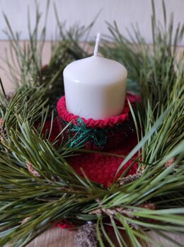 Candle Holder + Wreath