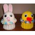 Bunny Cakes & Chick Cup Candy dishes