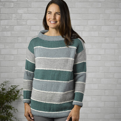 Alpine Sweater in Valley Yarns Hampden - 1055 - Downloadable PDF