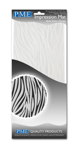 PME Impression Mat Bold Zebra Design