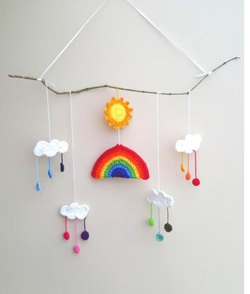 Rainbows and sunshine Wall hanging