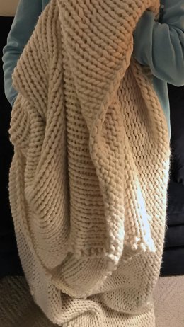 Winter is Coming, a Chunky Knit Blanket