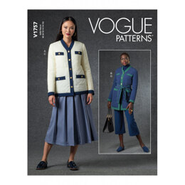 Vogue Misses' Jacket, Belt, Skirt & Pants V1757 - Sewing Pattern