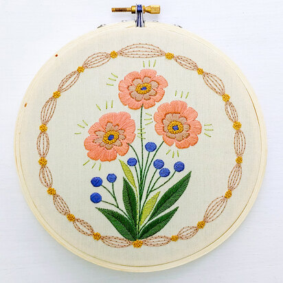 Cozyblue Handmade  True Bloom Embroidery Kit