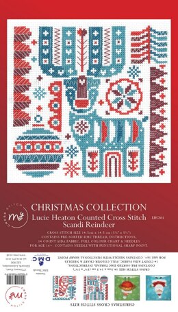 Creative World Of Crafts Scandi Reindeer Cross Stitch Kit