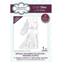 Creative Expressions Sue Wilson Special Occasions Wedding Couple Craft Die
