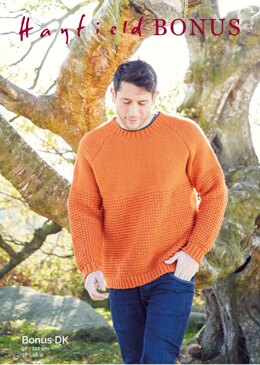 Man's Sweater in Hayfield Bonus DK - 8286 - Downloadable PDF