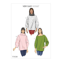 Vogue Misses' Top V9330 - Paper Pattern, Size XS-S-M-L-XL
