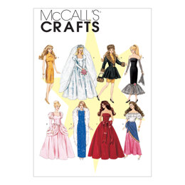 McCall's Fashion Doll Clothes M6232 - Paper Pattern Size One Size Only