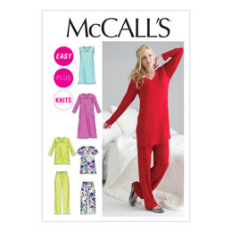 McCall's Misses'/Women's Top, Tunic, Gowns and Pants M6474 - Sewing Pattern