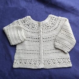 Gina - floral lace baby/child cardigan