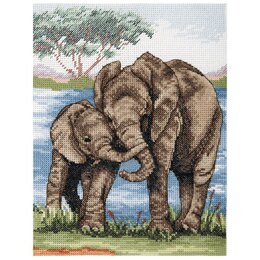 Anchor Elephants Cross Stitch Kit