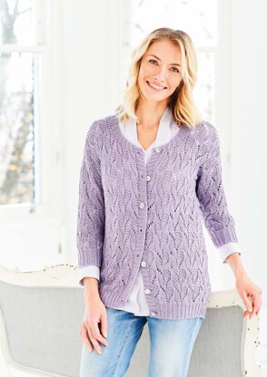 Cardigan and Vest in Stylecraft Naturals Bamboo & Cotton DK - 9752 - Downloadable PDF