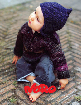 Moss Stitch Sweater in Noro Silk Garden - Downloadable PDF