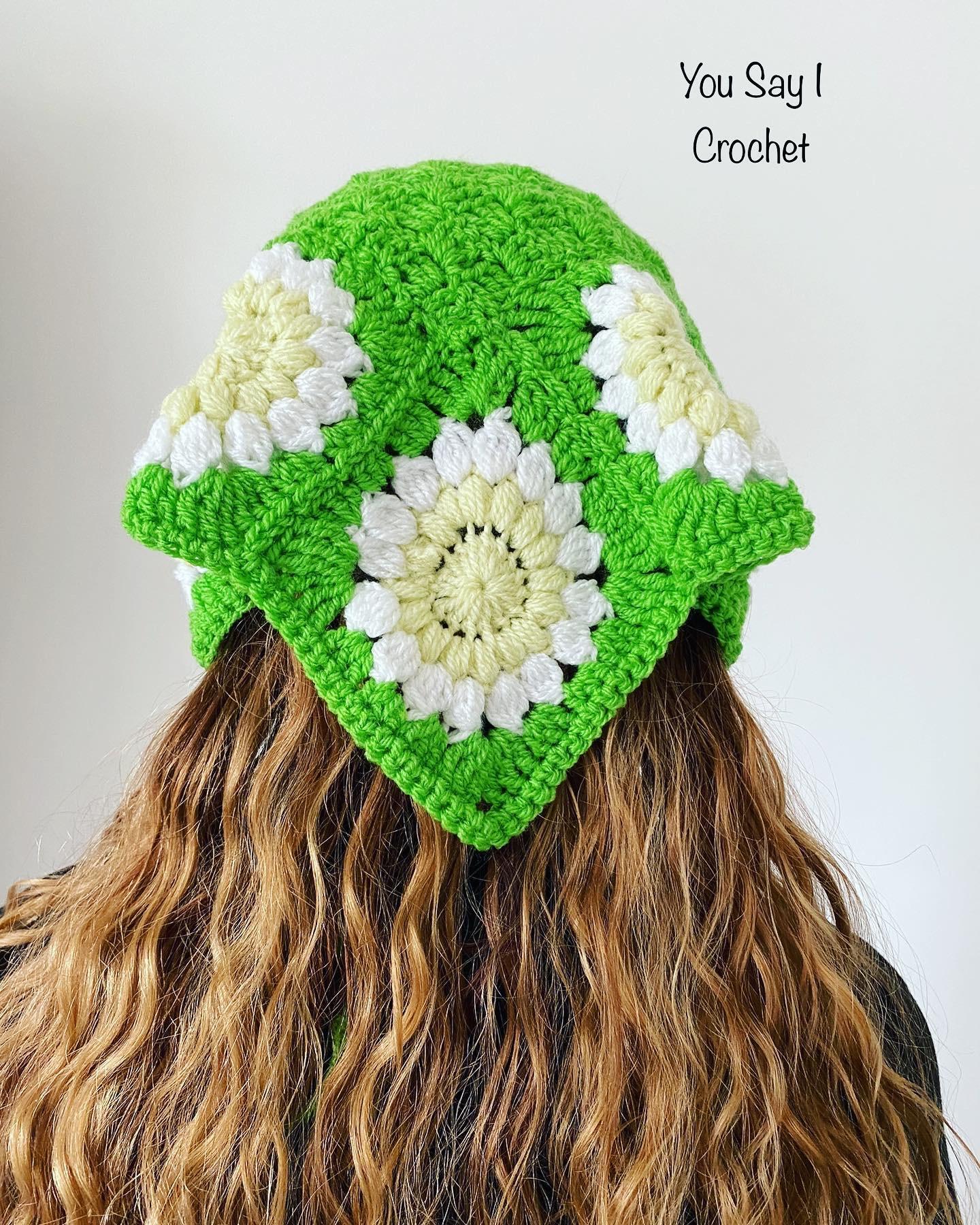 Accessoires Sjaals & omslagdoeken Bandanas daisy crochet headscarf 