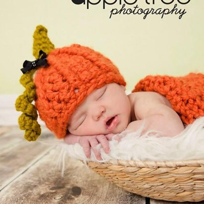 Chunky Pumpkin Hat & Cocoon