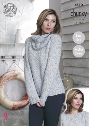 Sweaters & Cowl in King Cole Chunky - 4510 - Downloadable PDF