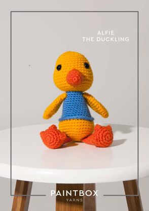 "Alfie the Duckling" - Free Crochet Pattern For Toys in Paintbox Yarns Simply DK - 012