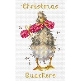 Bothy Threads Christmas Quackers Cross Stitch Kit - 10 x 16cm