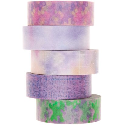 Paper Poetry Washi Tape Pack of 5 Blurry Transformation Tapes