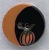 Mill Hill Button 86191 - Moon with Pumpkin