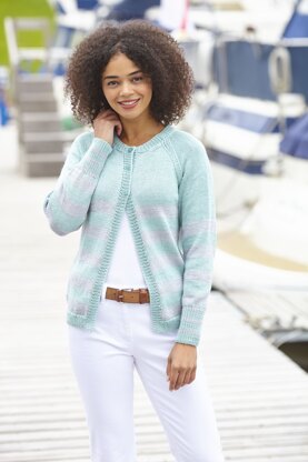 Cardigan and Sweater in King Cole Cottonsmooth DK - 5747pdf - Downloadable PDF