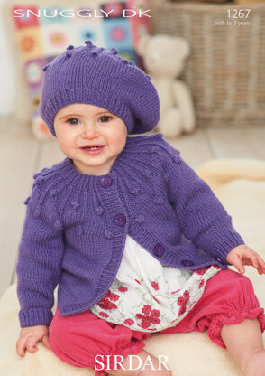 Hat and Cardigan in Sirdar Snuggly DK - 1267