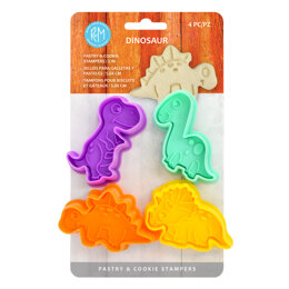 R&M Dinosaur Pastry & Cookie Stamps Set of 4