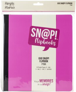 Simple Stories Sn@p! Flipbook 6"X8" - Pink