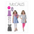 McCall's Girls'/Girls' Plus Dresses Scarf and Leggings M6275 - Paper Pattern Size 10«-12«-14«-16«