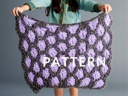 Aster Flower Throw in Loopy Mango Merino No. 5 - Downloadable PDF
