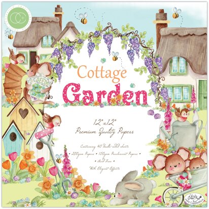 Craft Consortium Cottage Garden Paper Pad - 12in x 12in