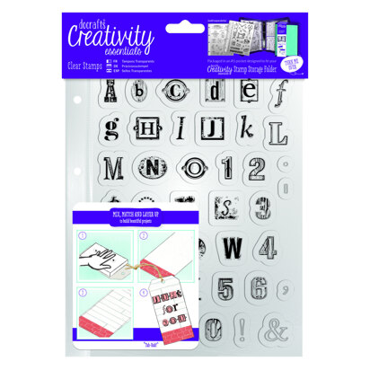 Creativity Essentials A5 Clear Stamp Set (41pcs) - Alphabet