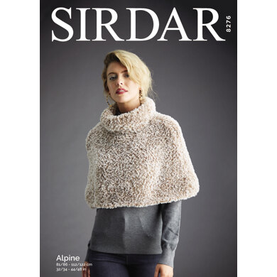 Shoulder Cape in Sirdar Alpine - 8276 - Downloadable PDF
