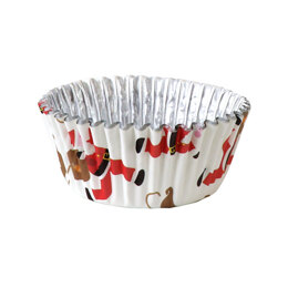 PME Cake Cupcake Cases Foil Lined - Christmas Santa & Sleigh Pk/30