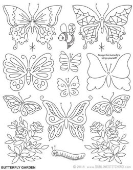 Sublime Stitching Butterfly Garden Leaflet
