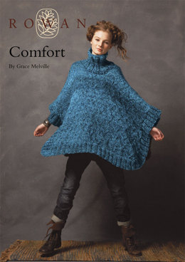 Comfort Collared Cape in Rowan Big Wool