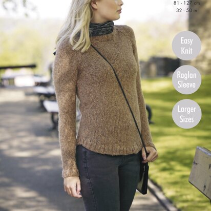 Ladies' Sweaters in King Cole Indulge Chunky - 4860 - Downloadable PDF