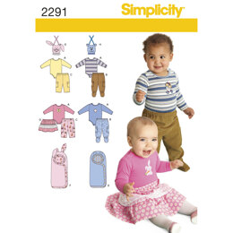 Simplicity Babies' Separates 2291 - Paper Pattern, Size A (XXS-XS-S-M-L)