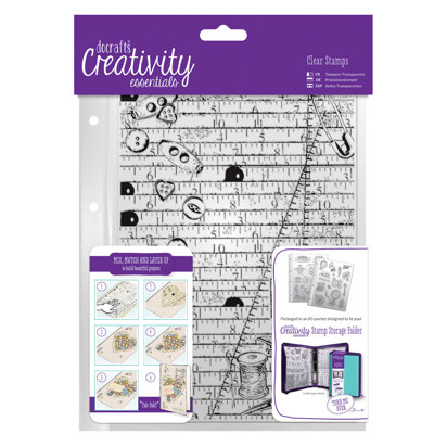 Creativity Essentials A5 Clear Background Stamp (1pc) - Haberdashery