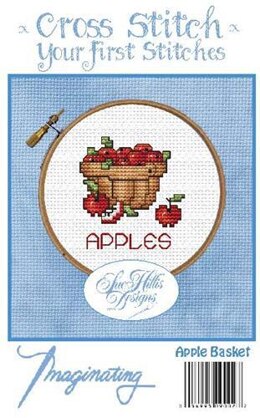 Imaginating Apple Basket Cross Stitch Kit - 2.1in x 2.4in